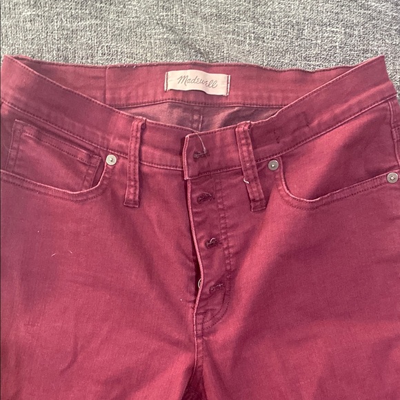 Madewell Denim - Madewell Women's Burgundy Jeans